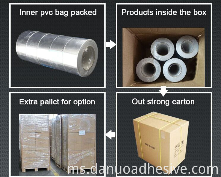 pelekat diri gummed kalis air alumuminu pita foil